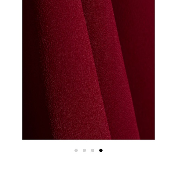 IRO French design house — Draped crepe burgundy top. - Picture 5 of 6